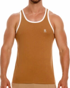 2138 VARSITY TANK TOPBROWN