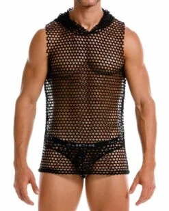 2163 URBAN HOODIE TANKBLACK