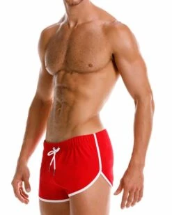 2204 RETRO MINI SHORT RED